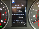 走行75,192キロ マルチインフォメーションディスプレイ
