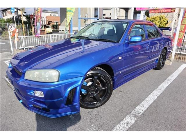 スカイライン2.0 GTブルー全塗装 外品フルエアロ