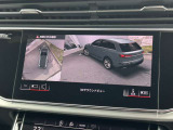 ●サラウンドビューカメラ『車両の4つのカメラから得た映像を合成し、上空から眺めているような映像をモニターに映し出します。車両周辺の歩行者や障害物などの発見に役立ちます。』