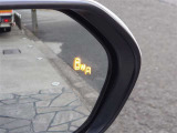 隣車線を走る車両をレーダーで検知し、ドアミラーでは確認しにくい後側方エリアに存在する車両に加え、急接近してくる車両も検知します。車両を検知するとドアミラーに搭載されたLEDインジケーターが点灯します。