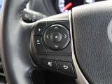 ステアリングスイッチ付き。前方から目を離すことなく操作することが可能です。