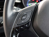 ステアリングスイッチ付き。前方から目を離すことなく操作することが可能です。