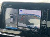【アラウンドビューモニター】専用のカメラにより、上から見下ろしたような視点で360度クルマの周囲を確認することができます☆死角部分も確認しやすく、狭い場所での切り返しや駐車もスムーズに行えます。