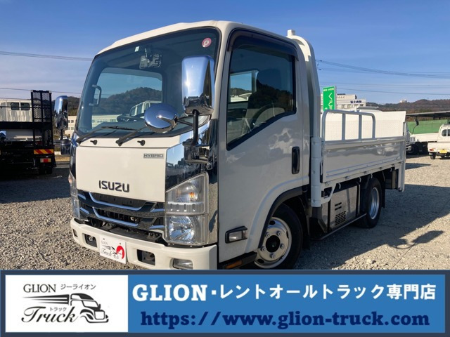 エルフ  2t積・平ボディ・パワーゲート・荷台鉄板