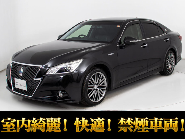 クラウンアスリートハイブリッド 2.5 G黒本革 禁煙車 OP18AW