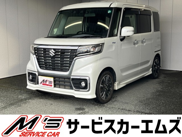 スペーシアカスタム ハイブリッド(HYBRID)  XSターボ 前後ドラレコ 純正メモリーナビ...