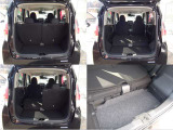 ラゲッジスペース ・シートアレンジする事によりシーンに応じていろいろな使い方が出来ます。  ラゲッジスペース下には収納
