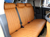 2列目シートもキャメルシートカバーを装着済みです♪