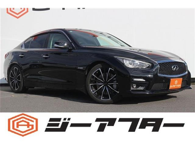 スカイライン3.5 350GT ハイブリッド タイプSP禁煙車 黒革シート HKSマフラー