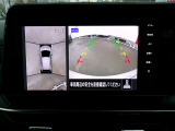 アラウンドビューモニター。空の上から見下ろすような視点でスムース駐車。