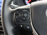 ステアリングスイッチ付き。前方から目を離すことなく操作することが可能です。