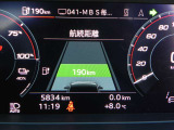低走行車両入庫!人気装備!バーチャルコックピット付車両!レイアウトはステアリングスイッチで切り替えでき運転に集中しながら必要な情報を瞬時に得ることが可能です。