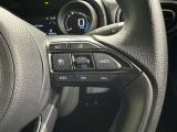 ステアリングスイッチ付き。前方から目を離すことなく操作することが可能です。