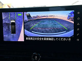 アラウンドビューモニターの映像が大画面ナビにも表示出来ますのでバックも縦列駐車にも便利です。