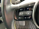 ステアリングにオーディオ操作スイッチが付いています。オーディオ画面に直接タッチしなくても操作が出来ますので、運転に集中できます。