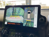 【パノラミックビューモニター】専用のカメラにより、上から見下ろしたような視点で360度クルマの周囲を確認することができます☆死角部分も確認しやすく、狭い場所での切り返しや駐車もスムーズに行えます。