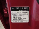 タイヤ基準サイズ165/65R14