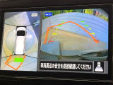 【アラウンドビューモニター】専用のカメラにより、上から見下ろしたような視点で360度クルマの周囲を確認することができます☆死角部分も確認しやすく、狭い場所での切り返しや駐車もスムーズに行えます。
