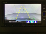 バックでの車庫入れも安心です! リアカメラが付いているバックモニター付のナビを装備しております。操作線もついており距離感も画面から確認できます。