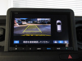 バックカメラの画像です。ガイドラインがスムースな車庫入れをサポートいたします!車庫入れの安心感がアップしますね☆