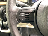 ステアリングにオーディオ操作スイッチが付いています。オーディオ画面に直接タッチしなくても操作が出来ますので、運転に集中できます。