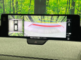 【360&deg;ビューモニター】専用のカメラにより、上から見下ろしたような視点で360度クルマの周囲を確認することができます☆死角部分も確認しやすく、狭い場所での切り返しや駐車もスムーズに行えます。