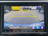 車庫入れ時に安心のバックカメラがついています。