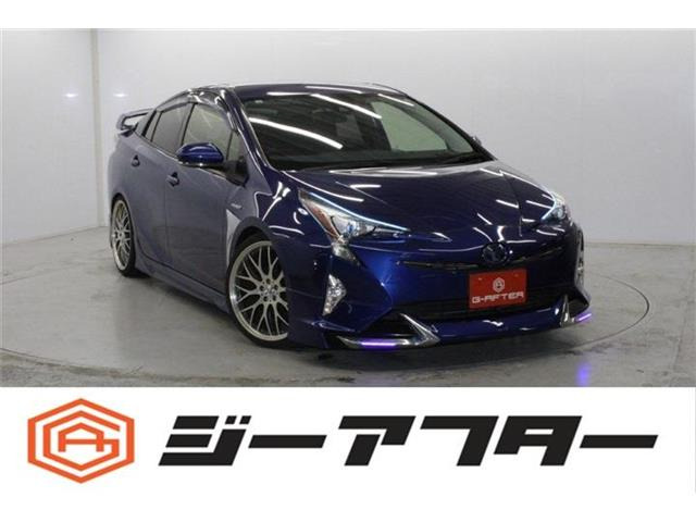 プリウス 1.8 S ツーリングセレクション 純正9インチナビ 社外19インチアルミ