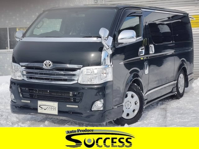 ハイエースバン 3.0 スーパーGL ロング ディーゼル 4WD シートカバー 社外SDナビ フ...