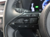 ステアリングスイッチ付き。前方から目を離すことなく操作することが可能です。