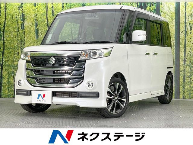 スペーシアカスタムZターボ デュアルカメラブレーキサポート 4WD