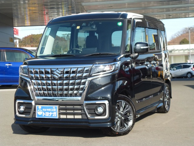 スペーシアカスタムハイブリッド(HYBRID)  XSターボ 4WD4WD 純正9インチナビ フルセグTV