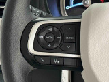 ナビゲーションやオーディオなどの操作がハンドルの手元でできるステアリングスイッチが付いてます