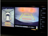バックモニター付き。駐車の際のサポートとなり、必須アイテムのひとつですよね。それでも、バックする際は必ずご自身の目で確認をしてください。パノラミックビューで上から見下ろした視点でも確認できます!