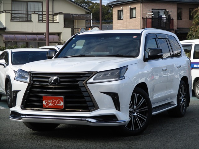 LX570 ブラック シークエンス 4WD茶革 SR リヤエンタ COOLBOX HUD BSM