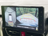 【パノラマモニター】専用のカメラにより、上から見下ろしたような視点で360度クルマの周囲を確認することができます☆死角部分も確認しやすく、狭い場所での切り返しや駐車もスムーズに行えます。