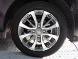 アルミホイールはホンダ純正なので安心!しかも車のデザインにもマッチしています。