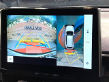 【全方位モニター】専用のカメラにより、上から見下ろしたような視点で360度クルマの周囲を確認することができます☆縦列駐車や幅寄せ時に活躍してくれます♪