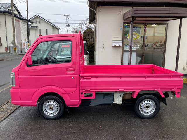 スズキ キャリイ KX 4WD 4WD フロアAT ピンク全塗装 働く女子 の中古車
