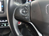 ステアリングスイッチ付き。前方から目を離すことなく操作することが可能です。