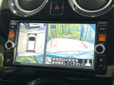 【アラウンドビューモニター】専用のカメラにより、上から見下ろしたような視点で360度クルマの周囲を確認することができます☆死角部分も確認しやすく、狭い場所での切り返しや駐車もスムーズに行えます。