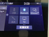 純正CD/AM/FMオーディオを装備です。Bluetooth装備ですのでスマホと通信で音楽が聴けます。