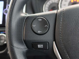ステアリングスイッチ付き。前方から目を離すことなく操作することが可能です。