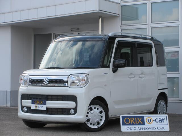 スペーシア ハイブリッド(HYBRID) X 衝突被害軽減ブレーキ非装着車 4WD ETC 両側電動...