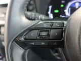 ステアリングスイッチ付き。前方から目を離すことなく操作することが可能です。