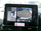 アラウンドビュ-モニタ-装備。上から見下ろしているような映像が表示されるので、車庫入れ時も安心です!