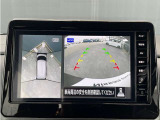 【アラウンドビューモニター】このように真上から見下ろしたような映像が映し出されるため駐車やバックが苦手な方でも安心して行うことが可能となります!!