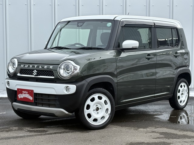 ハスラーJ スタイル 4WDツートンルーフ 追突防止 社外ナビ 地デジ