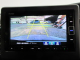 バックカメラの画像です。ガイドラインがスムースな車庫入れをサポートいたします!車庫入れの安心感がアップしますね☆