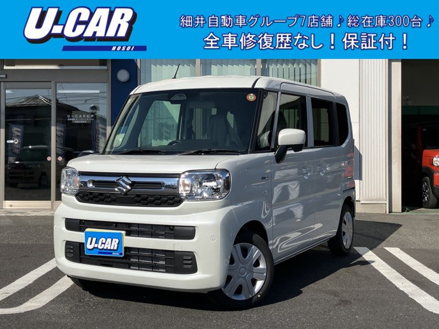 スペーシア ハイブリッド(HYBRID) G 届出済未使用車 純正ナビ 全方位モニター